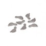 Charms in acciaio piedini bimbo 12 mm conf. 8 pz
