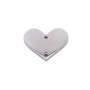 Connettore cuore in acciaio 12.6x14.8 mm pacco 1 pezzo