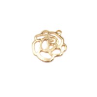 Charms in acciaio rosa oro 13.3 mm 5 pz