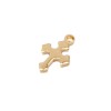 Charms acciaio oro croce 11.8 mm 5 pz (cro9d11) - pietreeminuterie.com