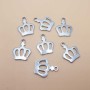 Charms in acciaio corona 13x10 mm 10 pz