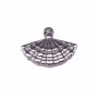 charms ventaglio 3D in acciaio 16 mm pacco 1 pezzo