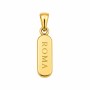 Charms acciaio scritta roma 20 mm conf. 1 pz