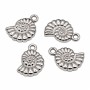 Charms in acciaio conchiglia 11x7 mm conf. 5 pz