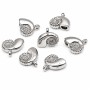 Charms acciaio conchiglia 3D 15x14 mm conf. 4 pz