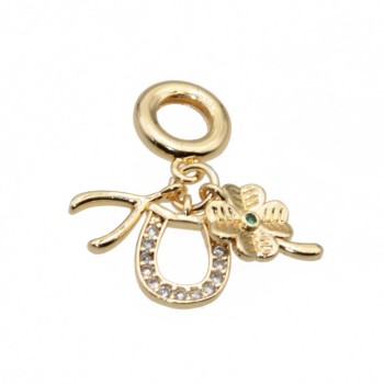 Charms a grappolo oro porta fortuna 26 mm conf. 1 pz Charms a grappolo oro porta fortuna 26 mm conf. 1 pz