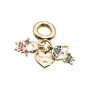 Charms a grappolo oro bimbo, bimba, cuore 26 mm conf. 1 pz