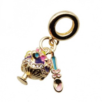 Charms a grappolo oro coppa e cucchiaino 26 mm conf. 1 pz