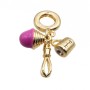 Charms a grappolo oro frusta, muffin e tazza 26 mm conf. 1 pz