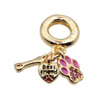 Charms a grappolo oro love my dog 26 mm conf. 1 pz