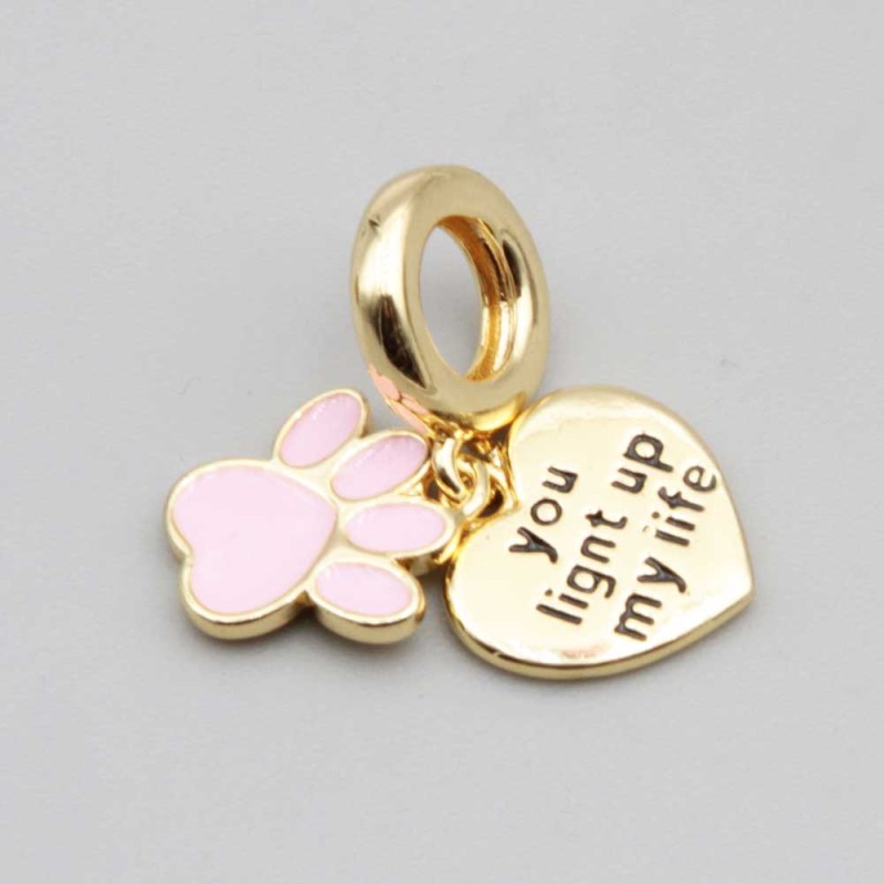 Charms a grappolo oro my life 26 mm conf. 1 pz (gra-33f48) - pietreeminuterie.com