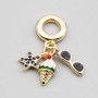 Charms a grappolo oro stella, occhiali, gelato 26 mm conf. 1 pz