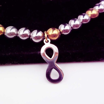 Ciondoli infinito acciaio 18x6.7 mm pacco 1 pz