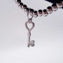 10 pz Charms chiavetta acciaio 17.8x6 mm