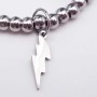 10 pezzi Charms acciaio fulmine 15.5 mm 