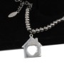 Charms casetta scritta sweet home 21x19 mm pacco 1 pz