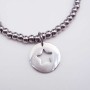 Charms tondo con stella 15 mm pacco 1 pz