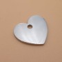 Charms acciaio cuore 14x15 mm pacco 2 pz
