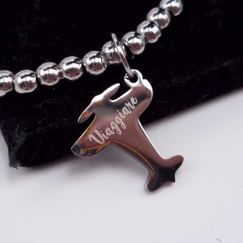 10 pz Charms aereo scritta Viaggiare 15.6x14 mm (luc10xxq) - pietreeminuterie.com