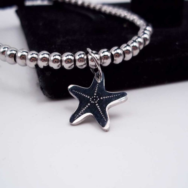 10 pz Charms stella marina acciaio 14.7 mm (luc10d4) - pietreeminuterie.com