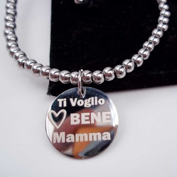 Ciondolo Scritta tvb mamma 20 mm pacco 1 pz