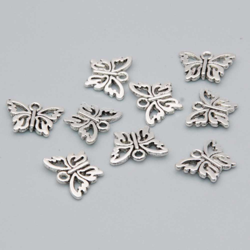 Charms farfalla 10x14 mm conf.30 pz (far92-01) - pietreeminuterie.com