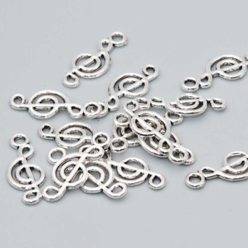Charms nota argento lucido 20 mm conf. 50 cm (88-not63) - pietreeminuterie.com
