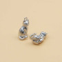 Charms gattino white gold plated 15 mm 1 pz