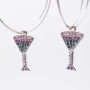 Charms Drink con strass colorati 14 mm pacco 1 pz