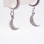 Charms Luna con strass 14 mm pacco 1 pz