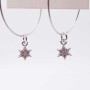Charms stella con strass 13 mm pacco 1 pz