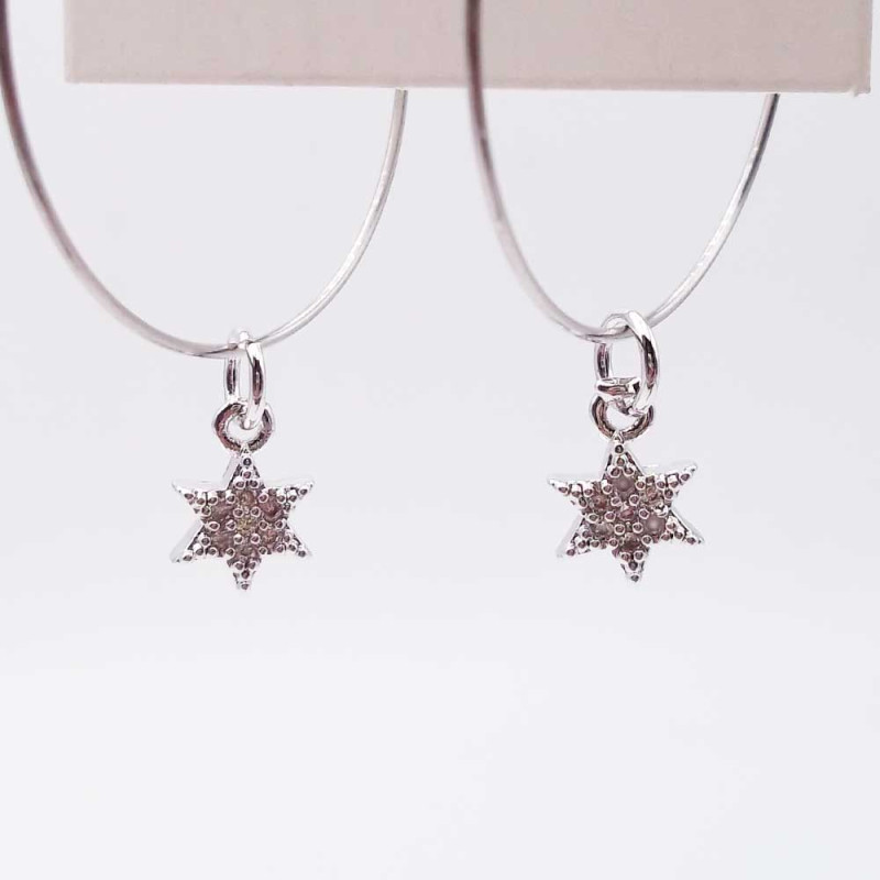 Charms stella con strass 13 mm pacco 1 pz (ste36d) - pietreeminuterie.com