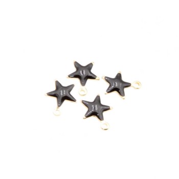 Charms stella acciaio oro 8.5 mm conf. 5 pz Charms stella acciaio oro 8.5 mm conf. 5 pz