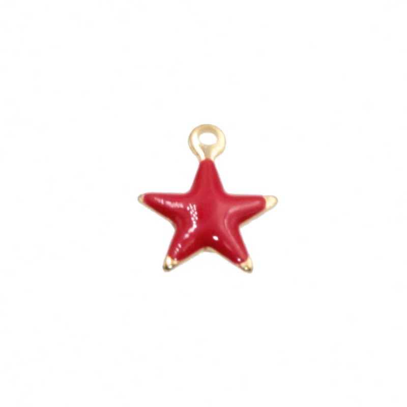 Charms stella acciaio rosso oro 8.5 mm conf. 5 pz - star-ne3a1 - pietreeminuterie.com Charms stella acciaio rosso oro 8.5 mm conf. 5 pz (star-ne3a1) - pietreeminuterie.com