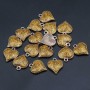 Cuore smaltato oro 18.6 mm oro pacco da 1 pezzo
