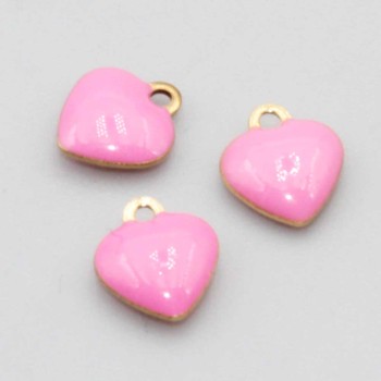 Cuore acciaio rosa 9 mm conf. 5 pz