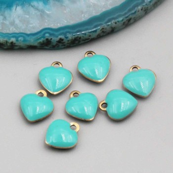 Cuore acciaio tiffany 9 mm conf. 5 pz