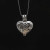 Chiama angeli cuore con cerchi 19x16 mm 1 pz