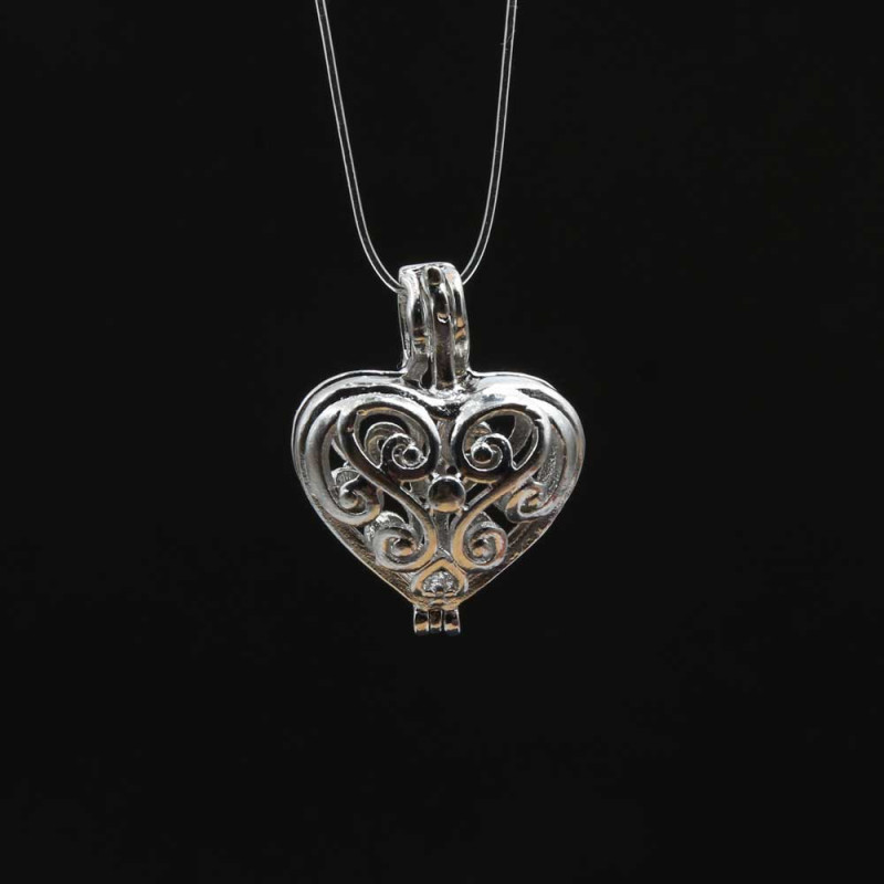 Chiama angeli cuore con cerchi 19x16 mm 1 pz (erch9100) - pietreeminuterie.com