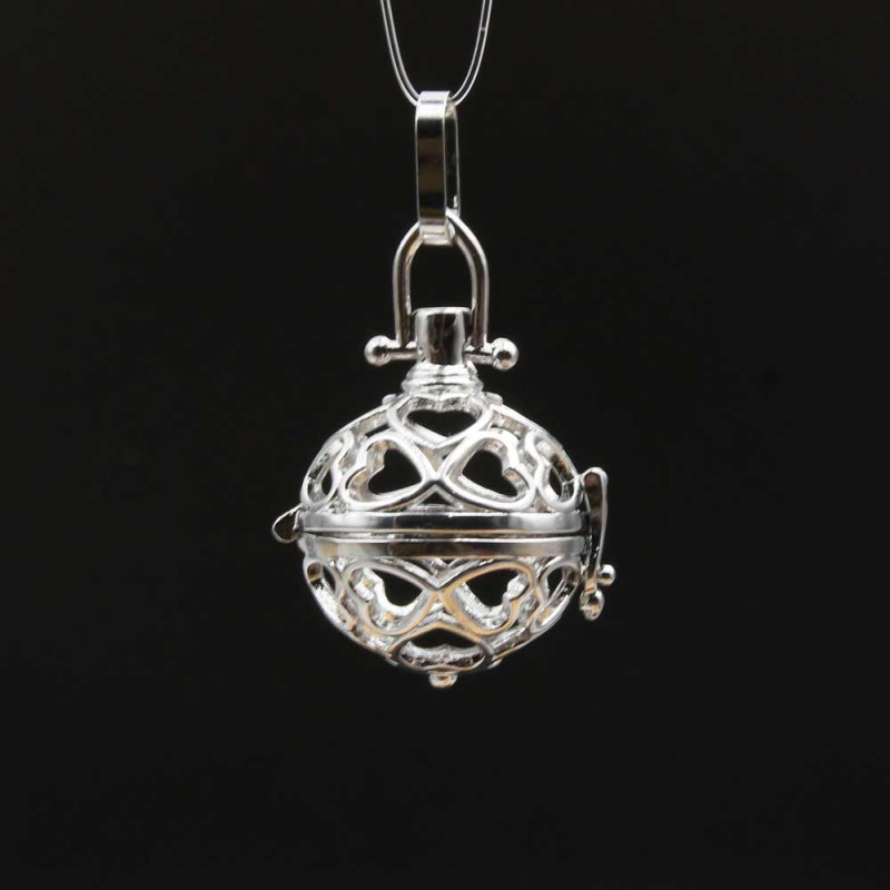 Chiama angeli tondo cuore 27x23 mm 1 pz (are70cer) - pietreeminuterie.com