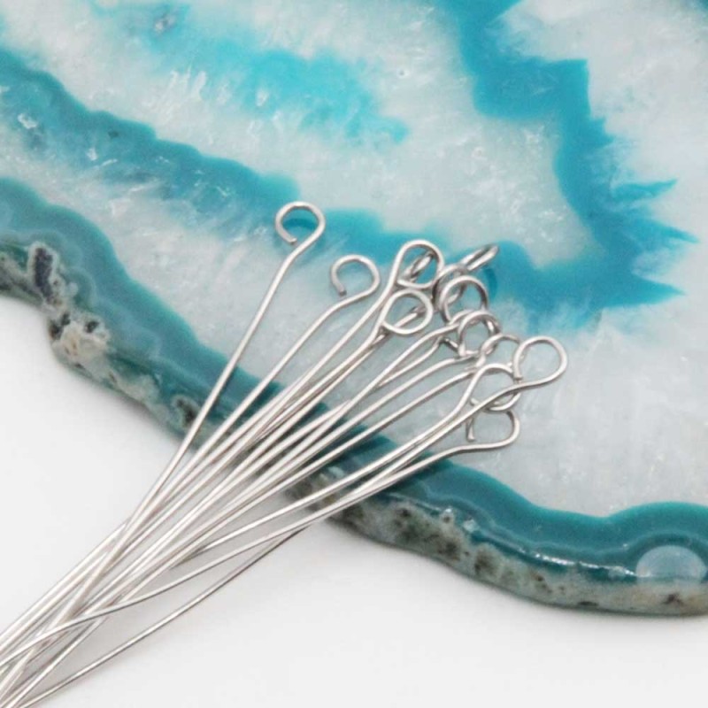 Chiodini a occhiello in acciaio inox 50x06 mm pacco 100 pz (50-chio) - pietreeminuterie.com