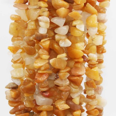 Chips in pietre dure giada arancio 6/10 mm filo 80 cm