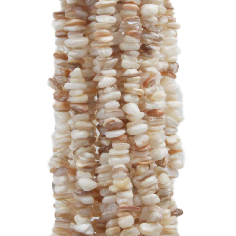 Chips in pietre dure madreperla 6/10 mm filo 80 cm (s117ma) - pietreeminuterie.com