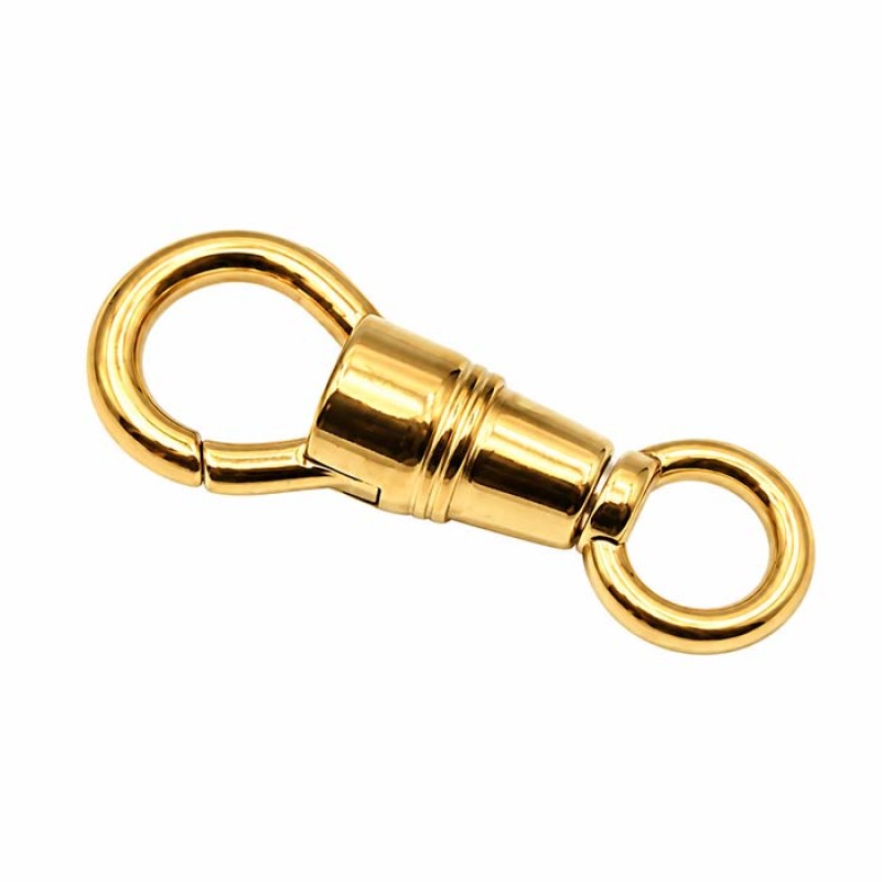 Moschettone acciaio oro 25 mm conf. 1 pz Moschettone acciaio oro 25 mm conf. 1 pz