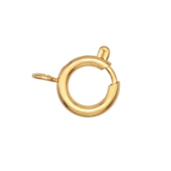 Chiusura tonda a molla oro 10 mm conf. 2 pz Chiusura tonda a molla oro 10 mm conf. 2 pz