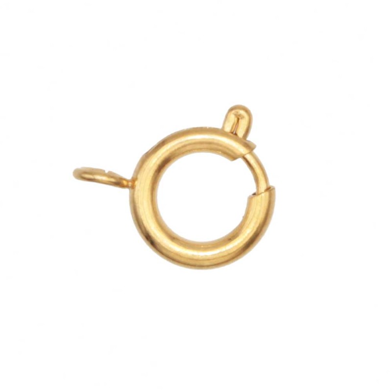 Chiusura tonda a molla oro 6 mm conf. 2 pz - oll-6mm - pietreeminuterie.com Chiusura tonda a molla oro 6 mm conf. 2 pz (oll-6mm) - pietreeminuterie.com