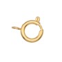 Chiusura tonda a molla oro 6 mm conf. 2 pz