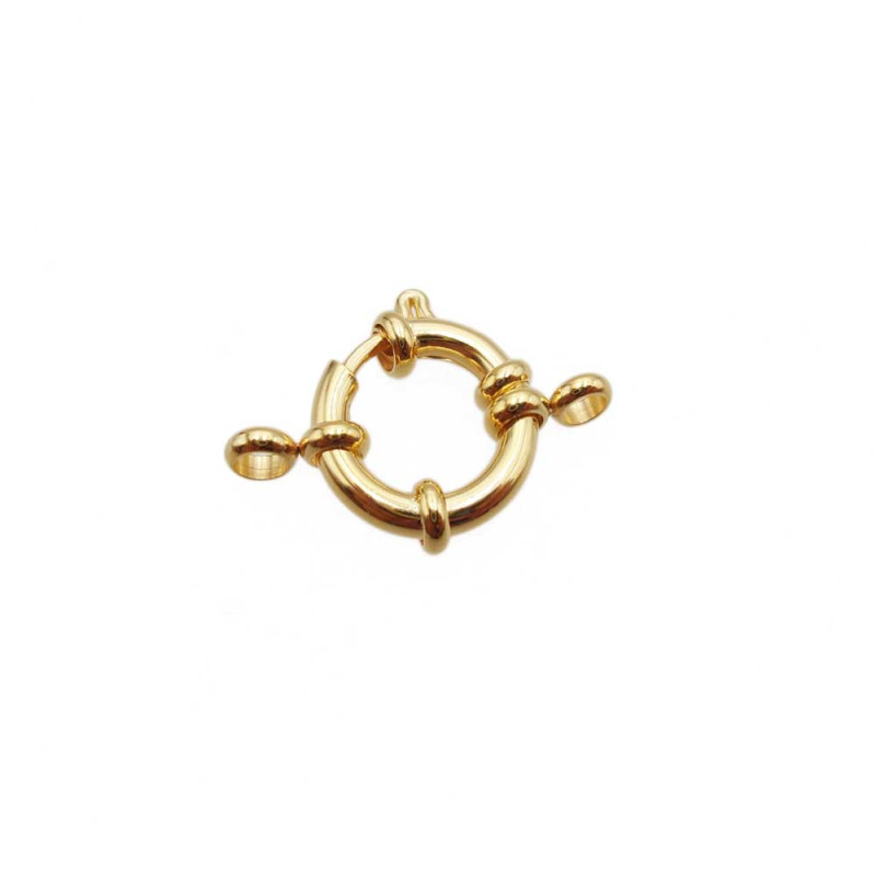 Chiusura marinara oro lucido 10 mm acciaio 1 pz (14mm10m) - pietreeminuterie.com