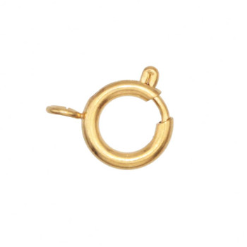 Chiusura tonda a molla oro 10 mm conf. 2 pz