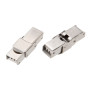 Chiusure dentata a pressione acciaio 25x13 mm foro 10x4.5 mm conf.1 pz